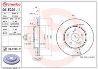 BREMBO 09E22911 - Disco de freno - PRIME LINE - UV Coated