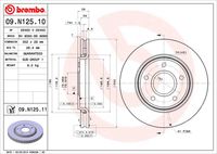 BREMBO 09N12511 - Disco de freno - PRIME LINE - UV Coated