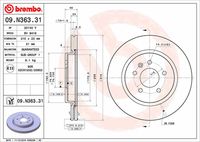 BREMBO 09D60811 - Disco de freno - PRIME LINE - UV Coated