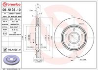 BREMBO 09N12511 - Disco de freno - PRIME LINE - UV Coated