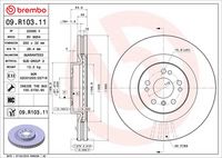 BREMBO 09R10311 - Disco de freno - PRIME LINE - UV Coated