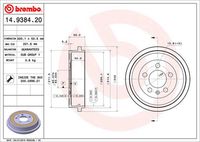 BREMBO 14938420 - año construcción hasta: 05/2017<br>Número de PR: 1KM<br>Lado de montaje: Eje trasero<br>Diámetro interior de tambor de freno [mm]: 200<br>Diámetro exterior del tambor de freno [mm]: 239,9<br>H tamb. freno interna [mm]: 50<br>H tamb. freno total [mm]: 59,1<br>corona de agujeros - Ø [mm]: 100<br>Número de orificios: 5<br>Diámetro de centrado [mm]: 65<br>