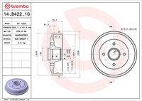 BOSCH 0986477282 - Tambor de freno