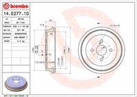 BOSCH 0986477317 - año construcción desde: 08/2011<br>año construcción hasta: 06/2014<br>Lado de montaje: Eje trasero<br>Diámetro interior de tambor de freno [mm]: 200<br>Diámetro exterior del tambor de freno [mm]: 251,8<br>H tamb. freno interna [mm]: 43<br>H tamb. freno total [mm]: 53,1<br>corona de agujeros - Ø [mm]: 100<br>Número de orificios: 4<br>Diámetro de centrado [mm]: 55<br>