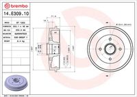 BREMBO 14709310 - año construcción hasta: 12/2006<br>Lado de montaje: Eje trasero<br>Diámetro interior de tambor de freno [mm]: 203<br>Diámetro exterior del tambor de freno [mm]: 247<br>H tamb. freno interna [mm]: 46<br>H tamb. freno total [mm]: 71,5<br>corona de agujeros - Ø [mm]: 108<br>Número de orificios: 4<br>Diámetro de centrado [mm]: 51,98<br>Artículo complementario / información complementaria 2: con cojinete rueda<br>Artículo complementario / información complementaria 2: con anillo sensor ABS<br>