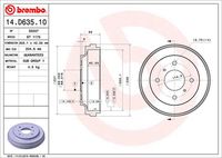 BREMBO 14D63510 - Tambor de freno - ESSENTIAL LINE