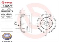 BREMBO 14D63110 - Tambor de freno - ESSENTIAL LINE