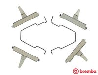 BREMBO A02243 - Kit de accesorios, pastillas de frenos - PRIME LINE