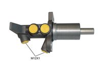 ATE 010948 - Diámetro [mm]: 25,4<br>Sistema de frenos: ATE<br>Número de conexiones: 2<br>Medida de rosca: M12x1<br>Longitud 1 [mm]: 64,2<br>Longitud 2 [mm]: 93,4<br>