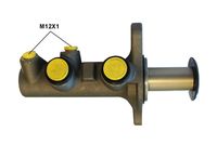 ATE 011048 - Vehículo con dirección a la izquierda / derecha: para vehic. dirección izquierda<br>Diámetro [mm]: 23,8<br>Número de conexiones: 2<br>Medida de rosca: M12x1<br>Longitud 1 [mm]: 5<br>Longitud 2 [mm]: 126<br>Artículo complementario / información complementaria 2: sin depósito líquido frenos<br>Sistema de frenos: Lucas / TRW<br>