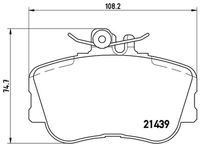 BREMBO P06017 - Juego de pastillas de freno - PRIME LINE