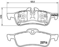 BREMBO P06032 - Juego de pastillas de freno - PRIME LINE