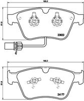 BREMBO P05003 - Juego de pastillas de freno - PRIME LINE