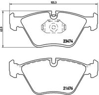 BREMBO P06042 - Juego de pastillas de freno - PRIME LINE