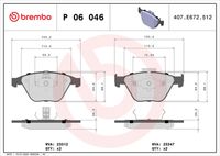 BREMBO P06046 - Juego de pastillas de freno - PRIME LINE