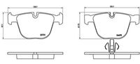 BREMBO P06053 - Juego de pastillas de freno - PRIME LINE