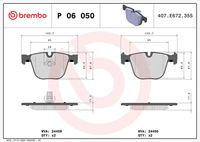 BREMBO P 06 050 - Juego de pastillas de freno