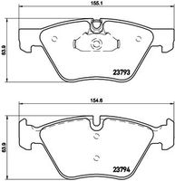 BREMBO P06057 - Juego de pastillas de freno - PRIME LINE