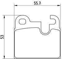 BREMBO P 06 004 - Juego de pastillas de freno