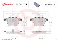 BREMBO P06073 - Juego de pastillas de freno - PRIME LINE