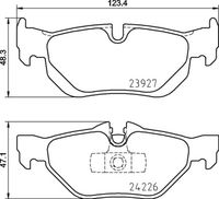 BREMBO P06105 - Juego de pastillas de freno - PRIME LINE