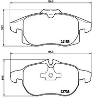 BREMBO P 10 011 - Juego de pastillas de freno