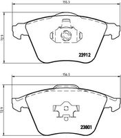 BREMBO P10012 - Juego de pastillas de freno - PRIME LINE