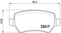 BREMBO P 10 013 - Juego de pastillas de freno