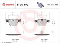 BREMBO P06072 - Juego de pastillas de freno - PRIME LINE