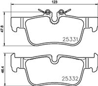 BREMBO P06094 - Juego de pastillas de freno - PRIME LINE