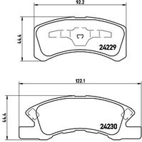 BREMBO P16011 - Juego de pastillas de freno - PRIME LINE