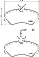 BREMBO P23023 - Juego de pastillas de freno - PRIME LINE