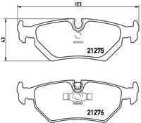 BREMBO P 23 062 - Juego de pastillas de freno