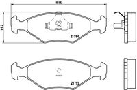 BREMBO P23040 - Juego de pastillas de freno - PRIME LINE