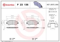 BREMBO P23136 - Lado de montaje: Eje trasero<br>para diámetro disco de freno [mm]: 280<br>para espesor de disco [mm]: 16<br>Contacto avisador de desgaste: con sensor de desgaste incorporado<br>Artículo complementario / información complementaria 2: Chapa antichirridos<br>Material: Low-Metallic<br>Homologación: ECE-R90<br>Número de WVA: 24465<br>Espesor [mm]: 19<br>Ancho [mm]: 137<br>Altura [mm]: 48,9<br>cantidad de tornillos: 4<br>