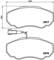 BREMBO P23091 - Lado de montaje: Eje trasero<br>Artículo complementario / información complementaria 2: con instrucciones de montaje<br>Artículo complementario / información complementaria 2: Chapa antichirridos<br>Artículo complementario / información complementaria 2: con tornillos<br>Material: Low-Metallic<br>Homologación: ECE-R90<br>Número de WVA: 23860<br>Espesor [mm]: 20<br>Ancho [mm]: 109,7<br>Altura [mm]: 49,9<br>cantidad de tornillos: 4<br>Restricción de fabricante: Brembo System<br>Sistema de frenos: Brembo<br>