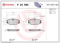 BREMBO P23066 - Juego de pastillas de freno - PRIME LINE