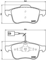 BREMBO P23103 - Juego de pastillas de freno - PRIME LINE