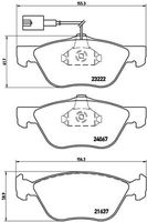 BREMBO P 23 112 - Juego de pastillas de freno