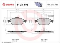 BREMBO P23075 - Juego de pastillas de freno - PRIME LINE