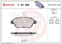 BREMBO P23099 - Juego de pastillas de freno - PRIME LINE