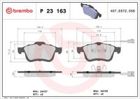 BREMBO P23163 - Juego de pastillas de freno - PRIME LINE