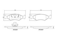 BREMBO P24043 - Código de motor: JPA<br>Código de motor: JGA<CHT 2V HC><br>Lado de montaje: Eje delantero<br>Contacto avisador de desgaste: con contacto avisador de desgaste<br>Contacto avisador de desgaste: con sensor de desgaste incorporado<br>Artículo complementario / información complementaria 2: con clip de émbolo<br>Nº art. de accesorio recomendado: 1 987 474 113<br>Material: Low-Metallic<br>Homologación: ECE-R90<br>Número de WVA: 20640<br>Espesor [mm]: 18<br>Ancho [mm]: 151,5<br>Altura [mm]: 46,6<br>Sistema de frenos: ATE<br>