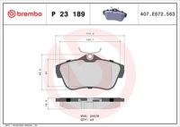 BREMBO P23189 - Juego de pastillas de freno - PRIME LINE