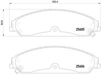 BREMBO P23149 - Juego de pastillas de freno - PRIME LINE