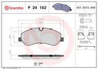 BREMBO P24152 - Longitud [mm]: 137<br>Ancho [mm]: 59<br>Ancho [mm]: 61<br>Homologación: ECE R90 Approved<br>Lado de montaje: Eje trasero<br>Espesor/grosor 1 [mm]: 18<br>Contacto avisador de desgaste: preparado para indicador desgaste<br>Peso [kg]: 1,760<br>Artículo complementario / información complementaria 2: con material de fijación<br>