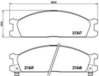 BREMBO P24026 - Juego de pastillas de freno - PRIME LINE