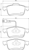 BREMBO P23130 - Juego de pastillas de freno - PRIME LINE