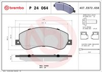 BREMBO P24064 - Juego de pastillas de freno - PRIME LINE