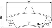 BREMBO P24070 - Juego de pastillas de freno - PRIME LINE